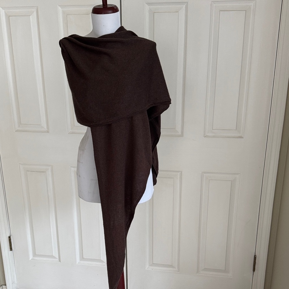 Elegant Chocolate Brown Shawl
